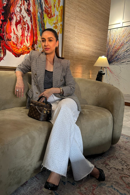 Stella- Wide leg jeans (White)