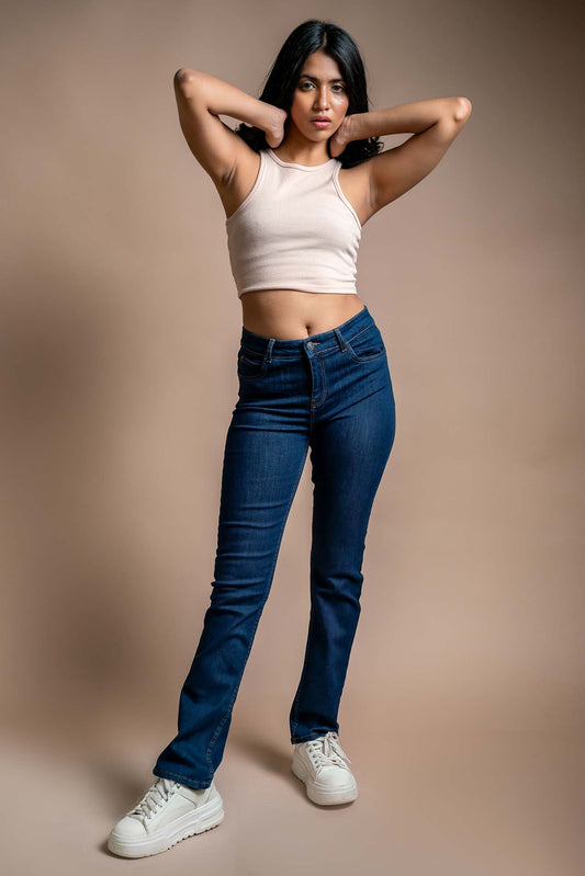 Beth - Straight Fit Jeans - Blues and Jazz
