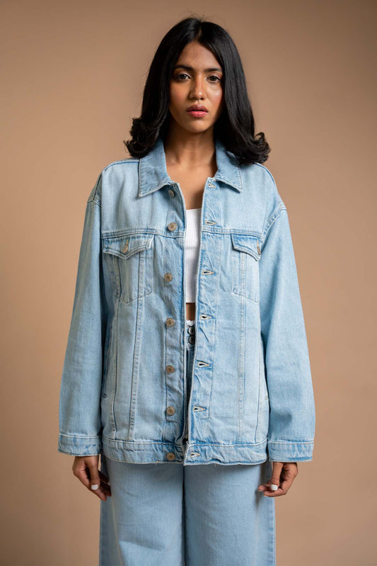 Oversized Jacket - Blues and Jazz