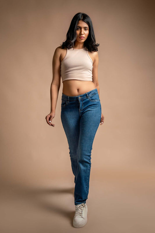 Bethy - Straight Fit Jeans - Blues and Jazz