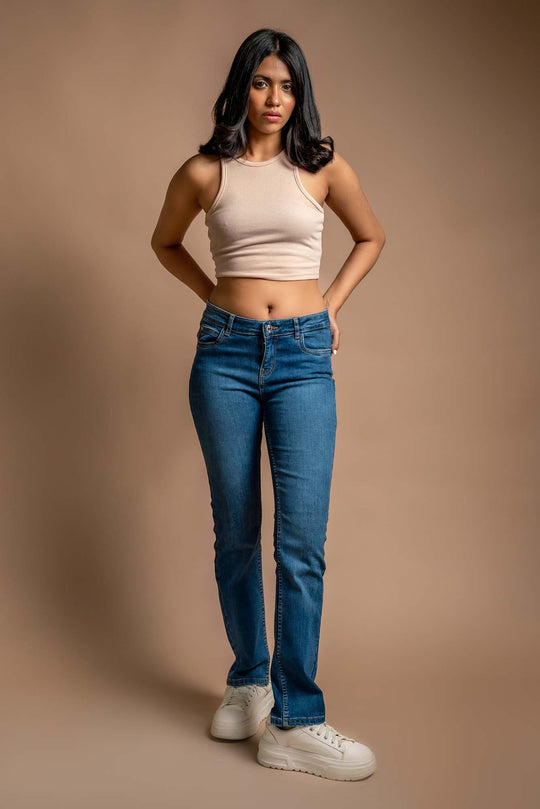 Bethy - Straight Fit Jeans - Blues and Jazz