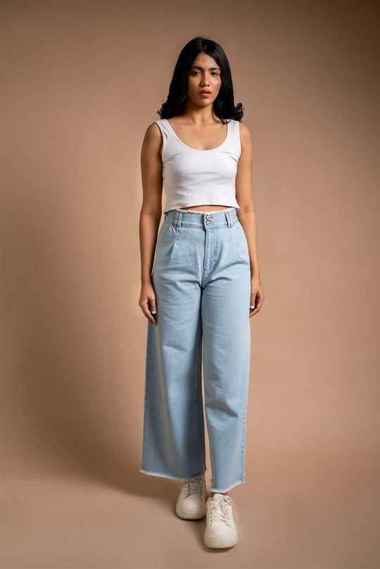 Zelda - Wide leg Jeans Light Blue - Blues and Jazz