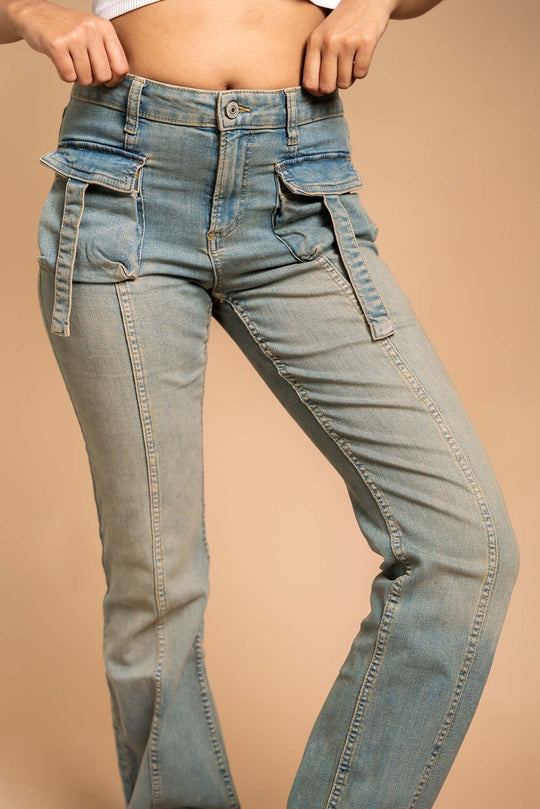 Anita Dirty Blue - Straight Fit Jeans - Blues and Jazz