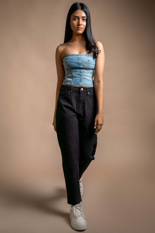 Leslie - Mom Fit Jeans - Blues and Jazz