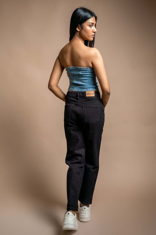 Leslie - Mom Fit Jeans - Blues and Jazz