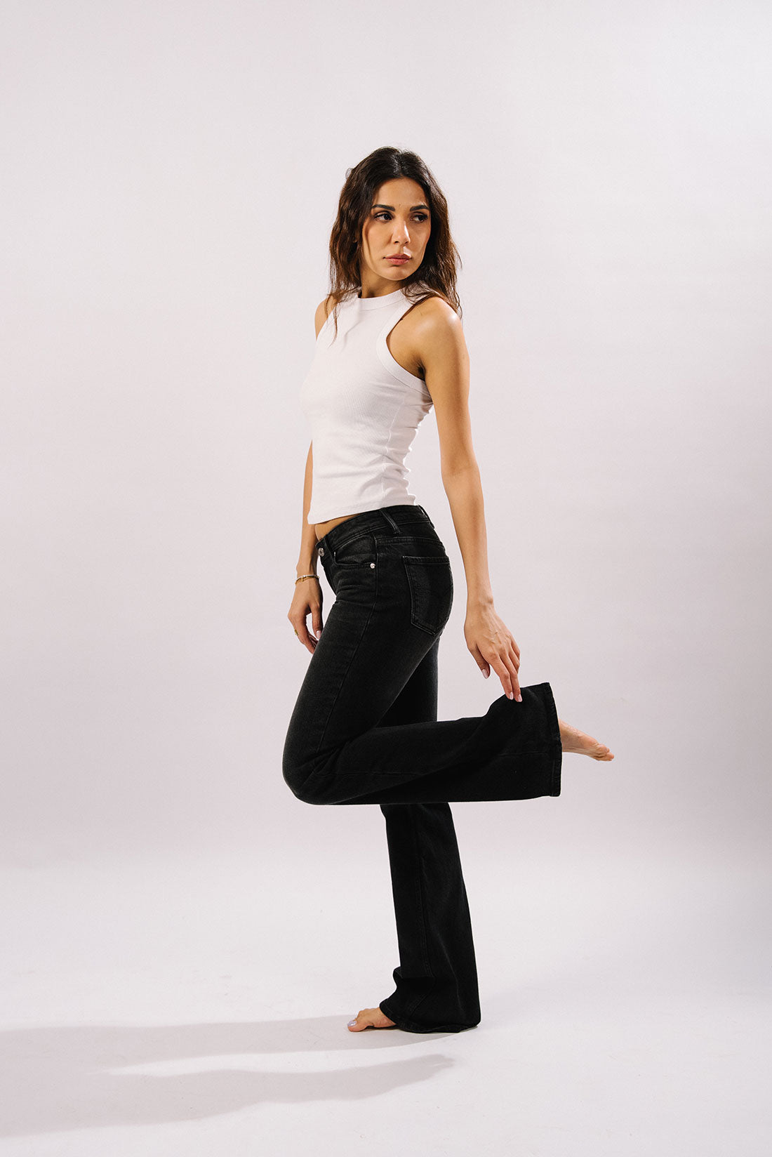 Nora Low Waist Boot Cut - Black Jeans - Blues and Jazz