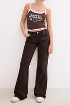 Kumino Low Waist Boot Cut - Brown - Blues and Jazz