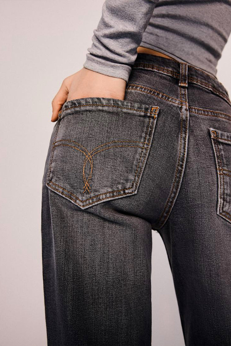 Kumino  Low Waist Boot Cut - Grey - Blues and Jazz
