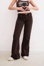 Kumino Low Waist Boot Cut - Brown - Blues and Jazz