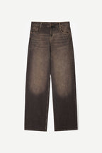 Mila - Wide Leg Faded Brown - Blues and Jazz