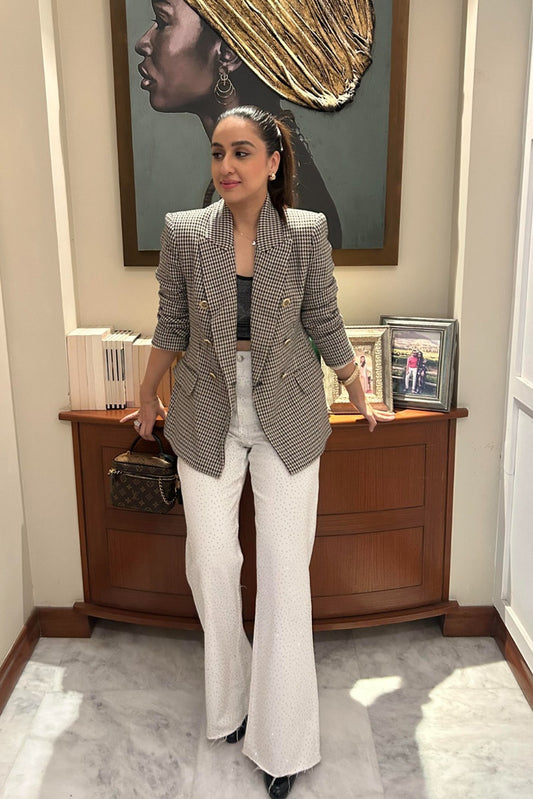 Stella- Wide leg jeans (White)