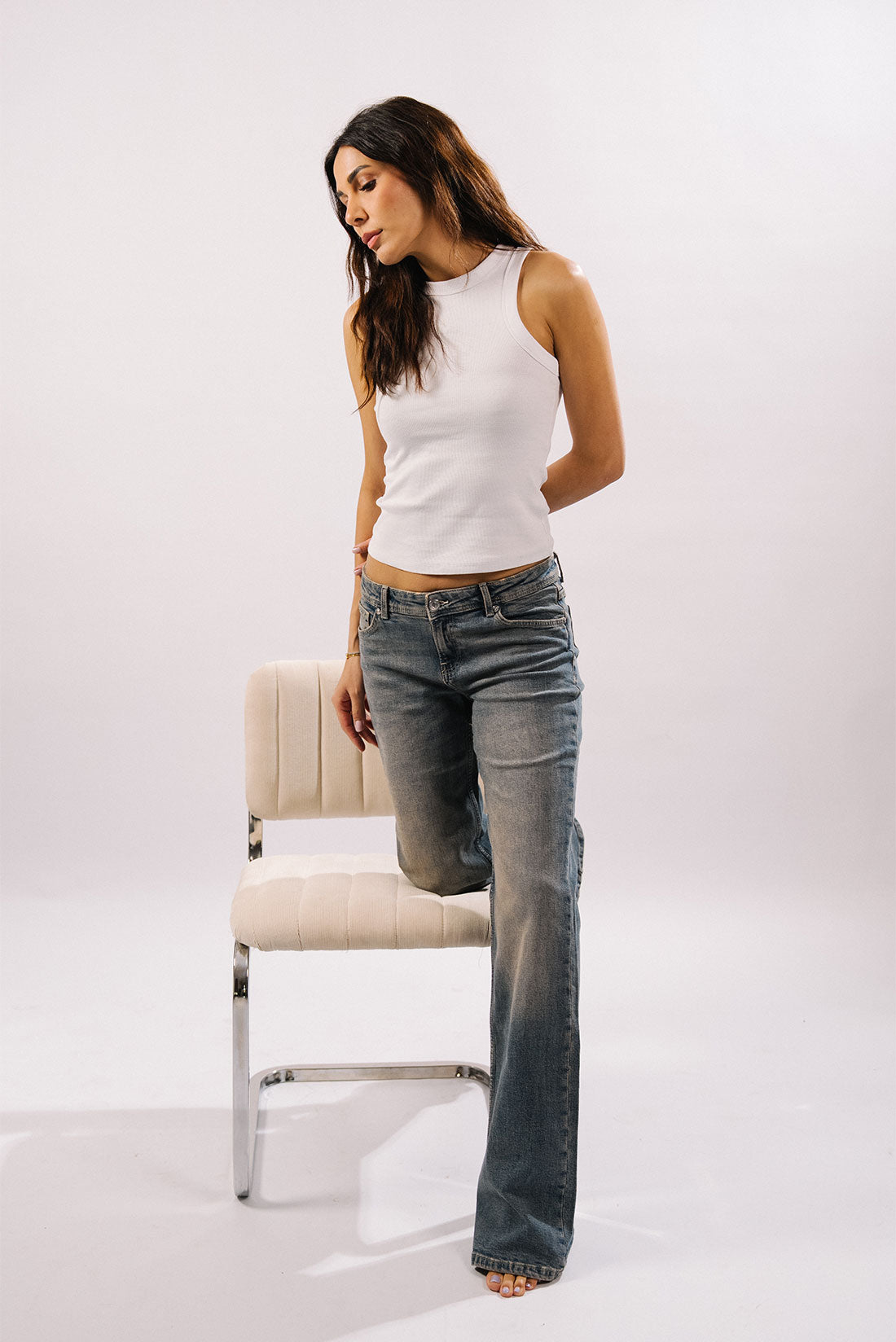 Nora Low Waist Boot Cut - Blue Jeans - Blues and Jazz