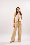 Ibiza - Wide Leg Jeans (Sand) - Blues and Jazz
