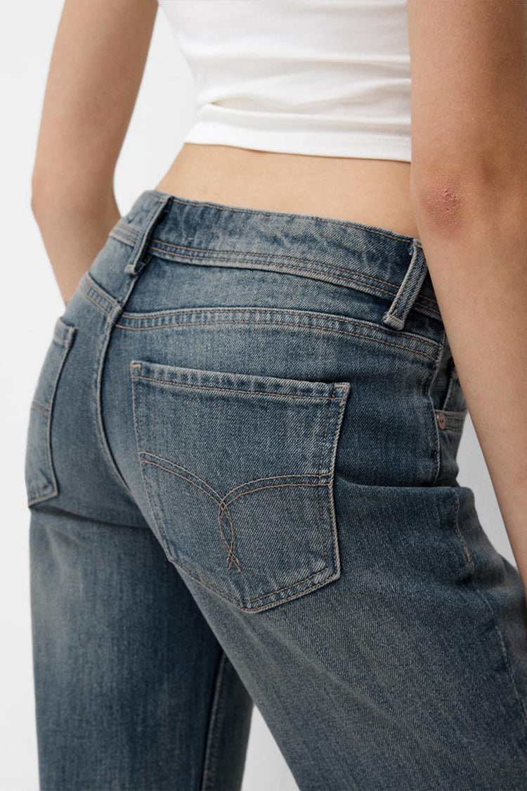 Kumino Low Waist Boot Cut - Blue - Blues and Jazz
