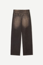 Mila - Wide Leg Faded Brown - Blues and Jazz