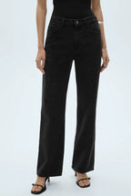 Glitter Studded Black - Straight Fit Jeans - Blues and Jazz