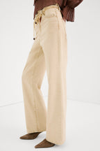 Ibiza - Wide Leg Jeans (Sand) - Blues and Jazz