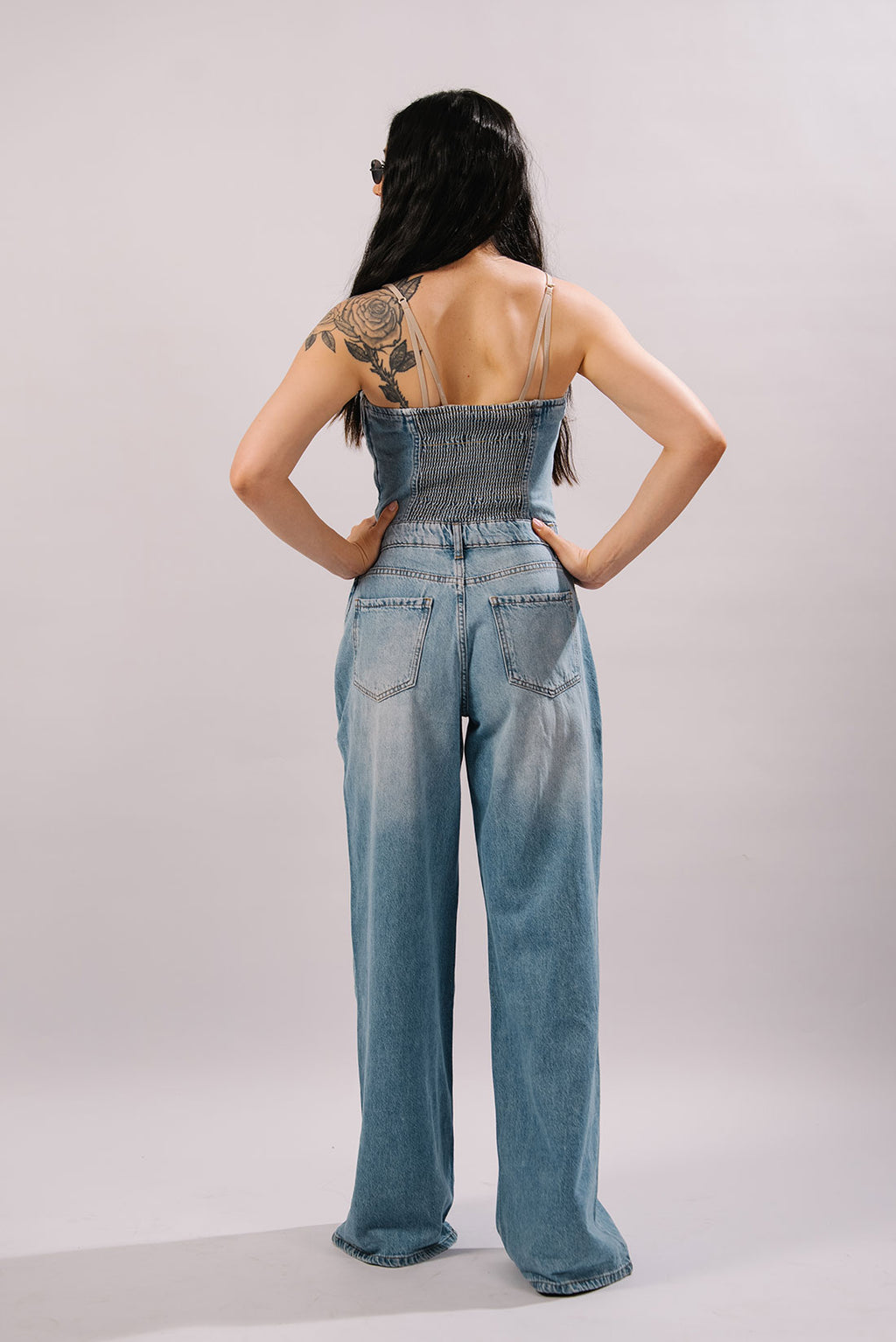 Luna - Wide Leg Jumpsuit - Blues and Jazz