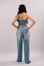 Luna - Wide Leg Jumpsuit - Blues and Jazz