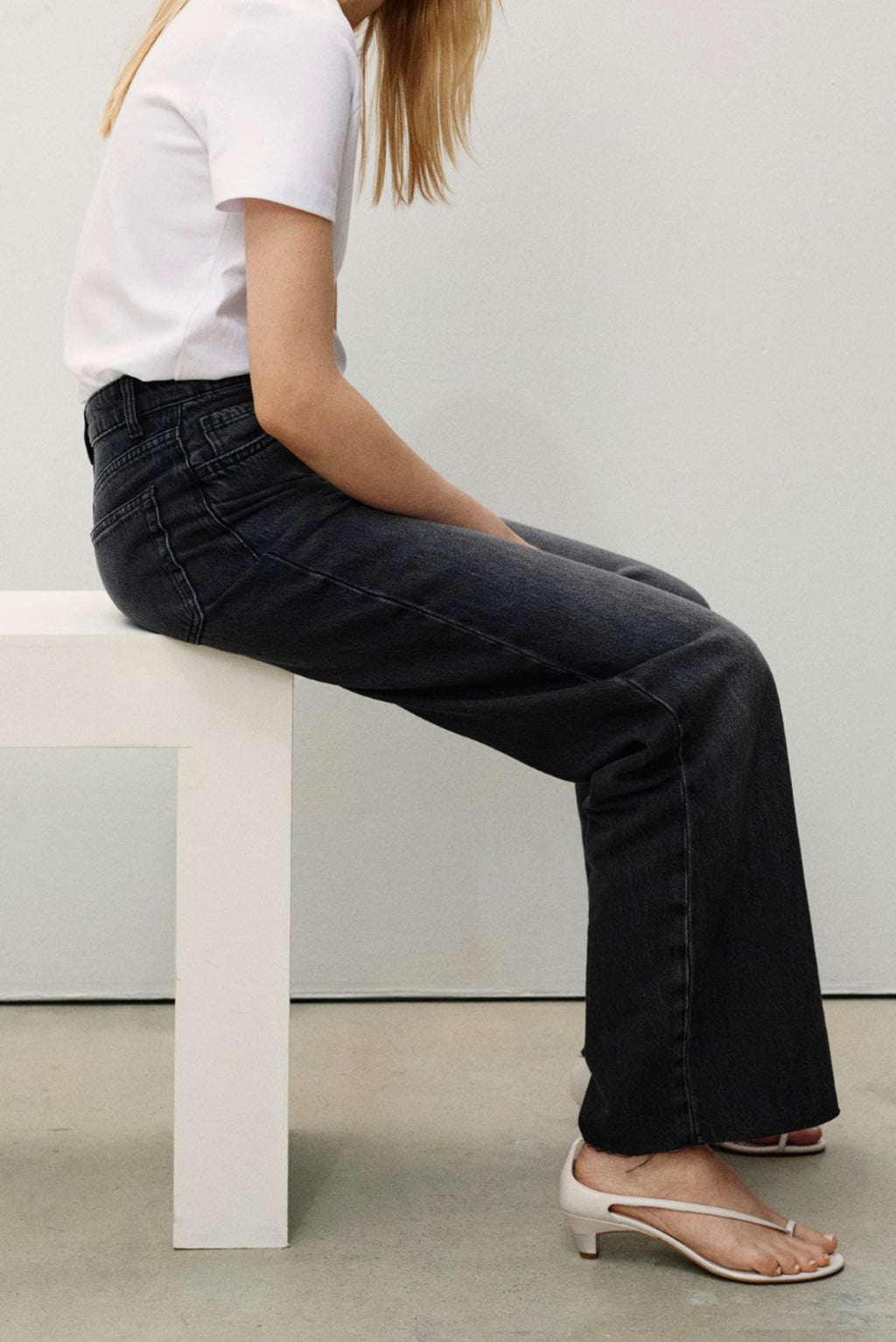 Ibiza Wide Leg Jeans (Black) - Blues and Jazz