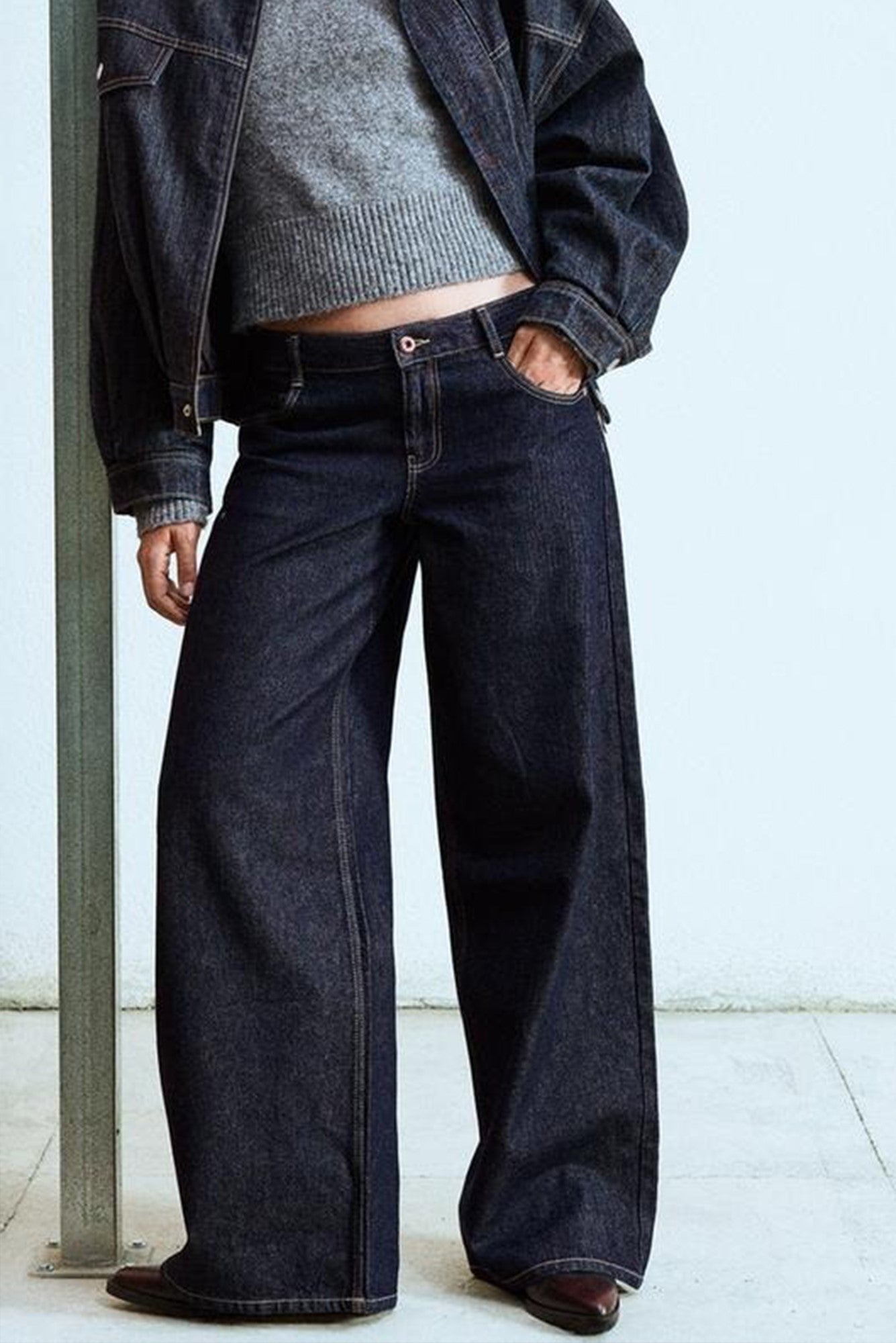 Mila - Wide Leg Rinse Jeans - Blues and Jazz
