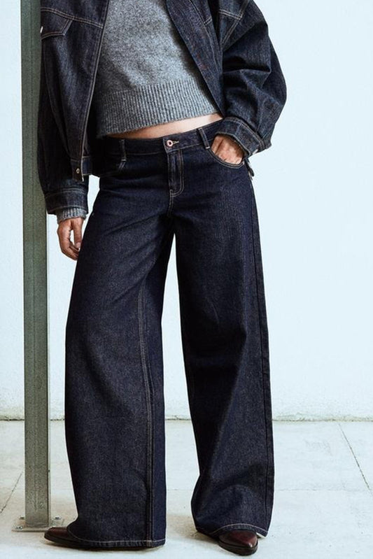 Mila - Wide Leg Rinse Jeans