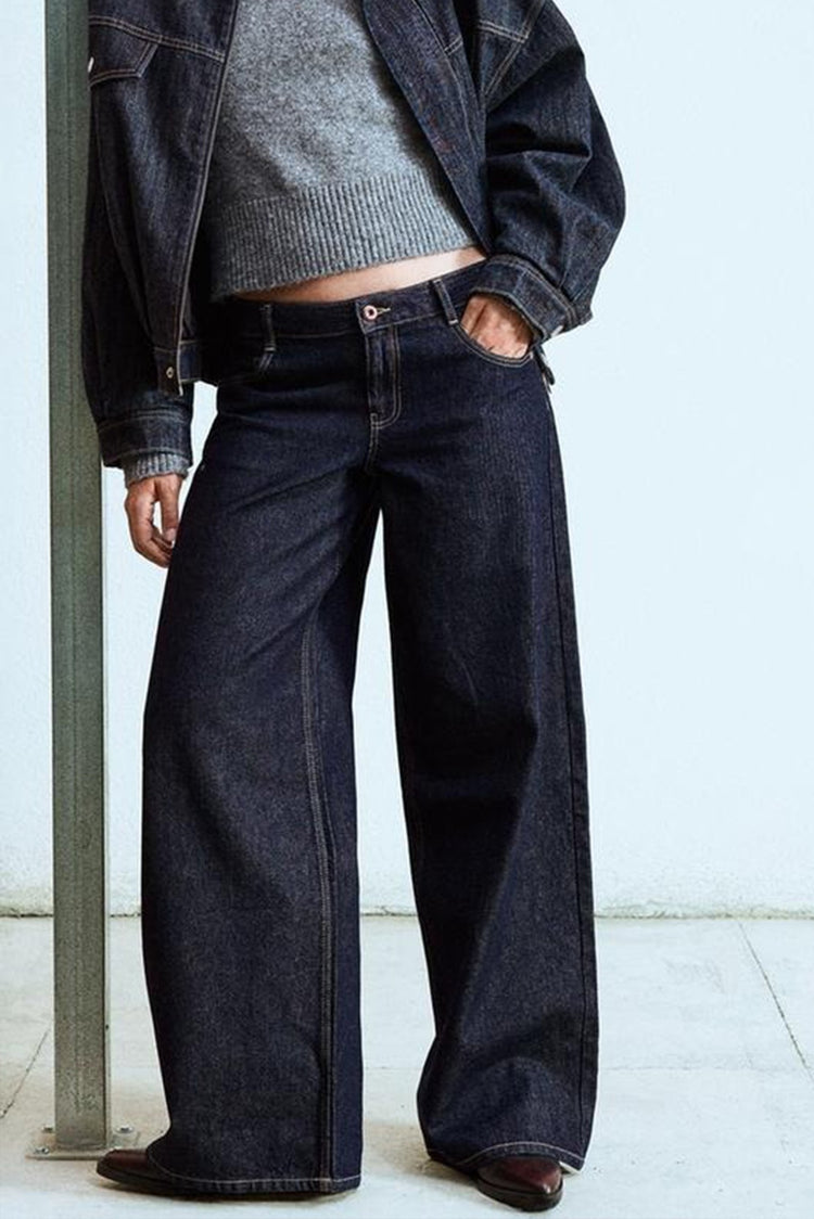 Mila - Wide Leg Rinse Jeans