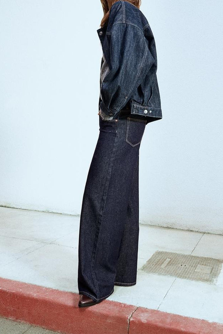 Mila - Wide Leg Rinse Jeans