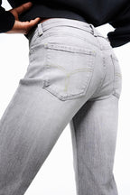 Nora Low Waist Boot Cut - Light Grey - Blues and Jazz