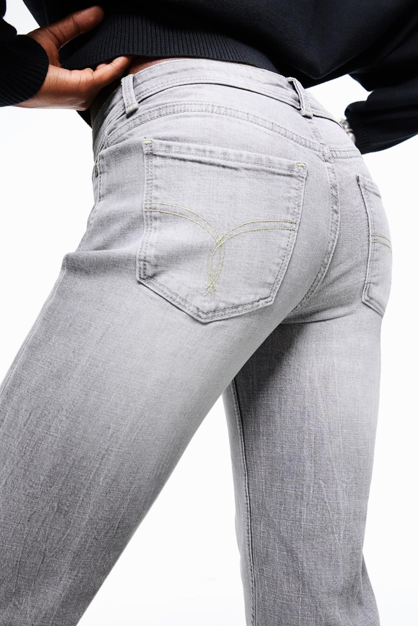 Nora Low Waist Boot Cut - Light Grey - Blues and Jazz