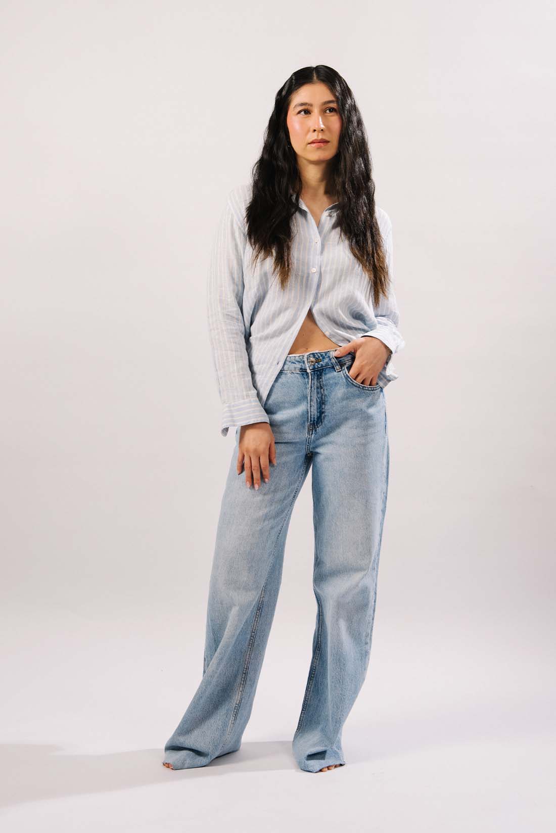 Ibiza - Wide Leg Jeans(Light blue) - Blues and Jazz