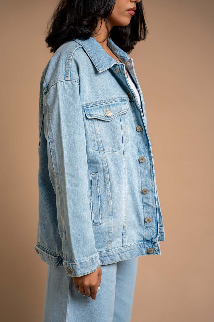 Oversized Jacket - Blues and Jazz