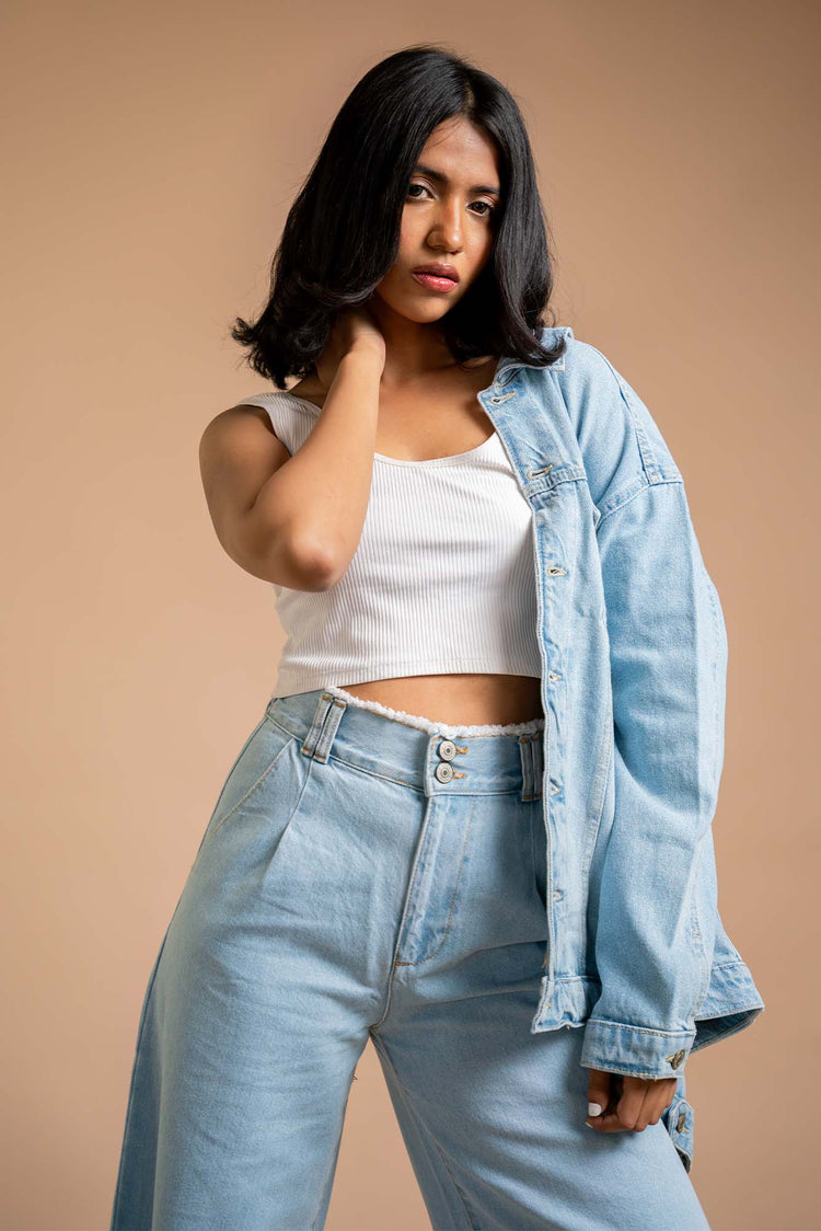 Oversized Jacket - Blues and Jazz