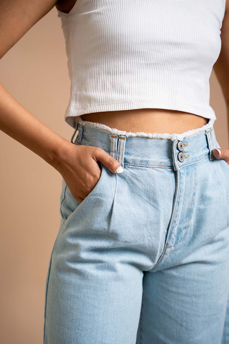 Zelda - Wide leg Jeans Light Blue - Blues and Jazz