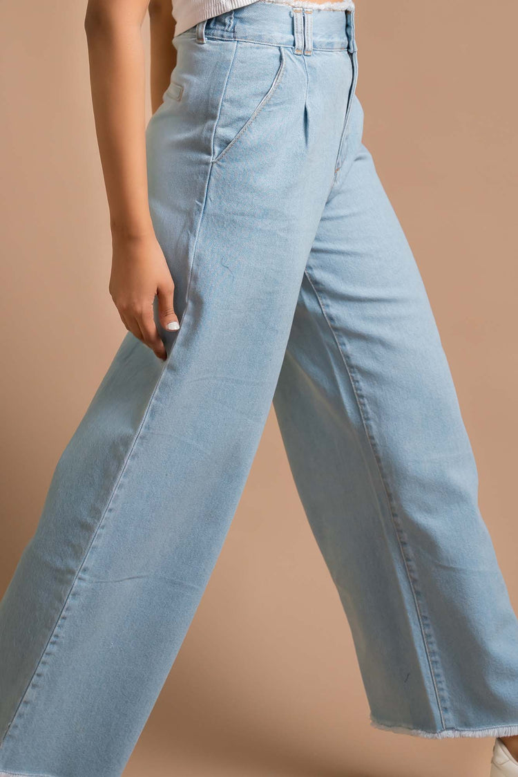 Zelda - Wide leg Jeans Light Blue - Blues and Jazz