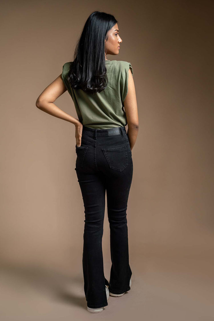 Soni- Flared Jeans - Blues and Jazz