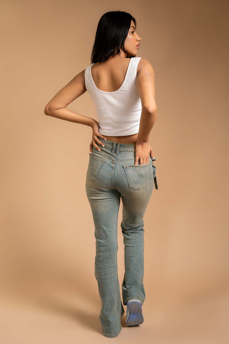 Anita Dirty Blue - Straight Fit Jeans - Blues and Jazz