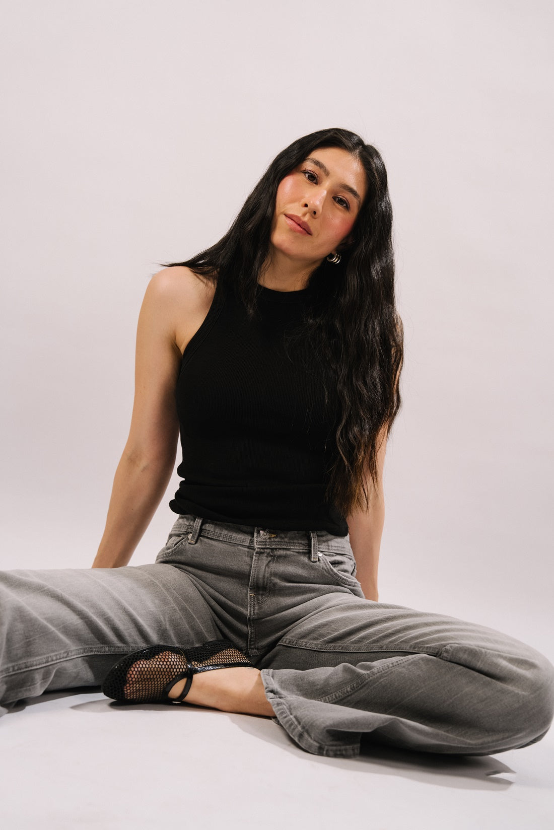 Nora  Low Waist Boot Cut - Grey Jeans - Blues and Jazz